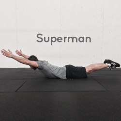 Superman to focus running core muscles