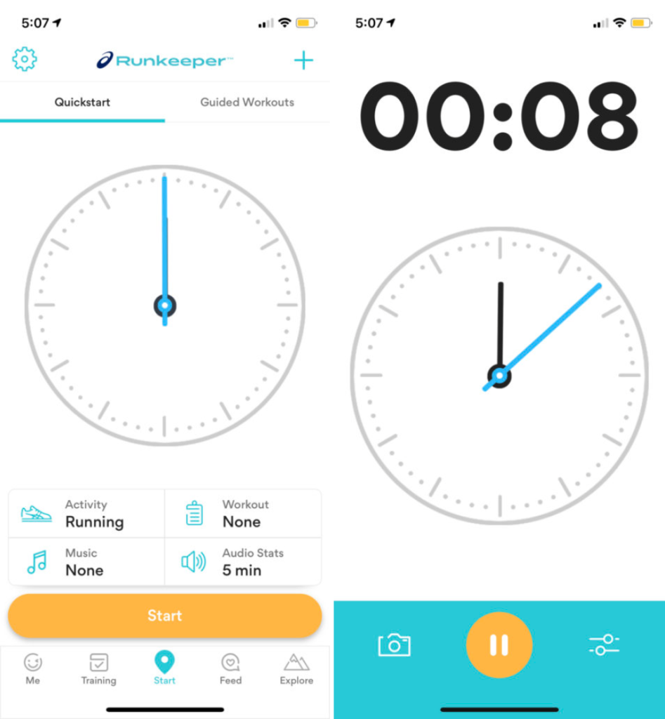 Runkeeper stopwatch mode store apple watch