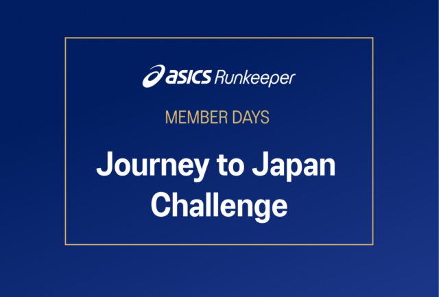 ASICS Runkeeper logo, MEMBER DAYS, Journey to Japan Challenge