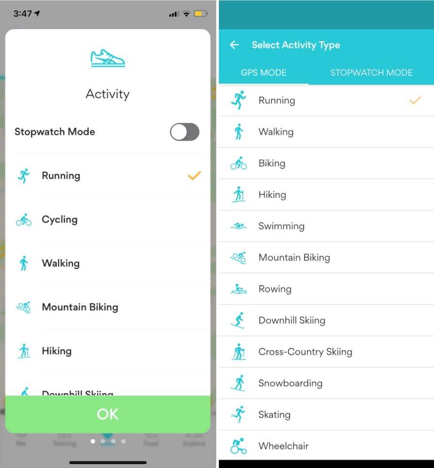 How to manually log crosstraining workouts in Runkeeper Asics Runkeeper